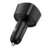 ACEFAST B18 Car Charger 200W Dual USB-C + USB-A Fast Charging Cigarette Lighter Adapter - Black